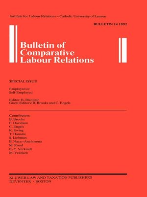 cover image of Bulletin of Comparative Labour Relations